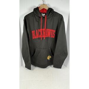 Chicago Blackhawks NHL Hockey Team NHL Logo Stitched Hoodie Pullover Men’s M